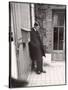 Christian Dior's Successor Yves Saint Laurent Standing Alone After Attending Dior's Funeral-Loomis Dean-Stretched Canvas