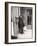 Christian Dior's Successor Yves Saint Laurent Standing Alone After Attending Dior's Funeral-Loomis Dean-Framed Photographic Print