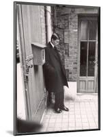 Christian Dior's Successor Yves Saint Laurent Standing Alone After Attending Dior's Funeral-Loomis Dean-Mounted Photographic Print