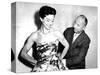 Christian Dior with Model Dorothy Emms, 1952-null-Stretched Canvas