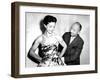 Christian Dior with Model Dorothy Emms, 1952-null-Framed Photographic Print