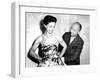 Christian Dior with Model Dorothy Emms, 1952-null-Framed Photographic Print