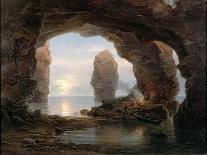 Fisherman in a Grotto, Helgoland, 1850-Christian Ernst Bernhard Morgenstern-Framed Giclee Print