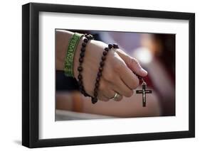 Christian faithful in St. Peter's Square, Vatican, Rome, Lazio, Italy, Europe-Godong-Framed Photographic Print