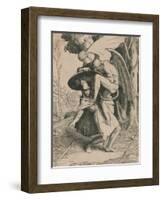 Christian Fights Apollyon, C1916-William Strang-Framed Giclee Print