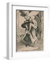 Christian Fights Apollyon, C1916-William Strang-Framed Giclee Print