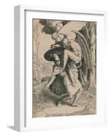 Christian Fights Apollyon, C1916-William Strang-Framed Giclee Print