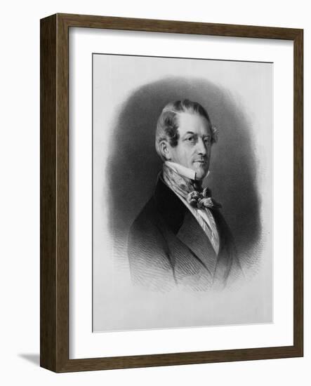 Christian Friedrich, Baron Stockmar, Engraved by Thomas Fairland (Litho)-Franz Xaver Winterhalter-Framed Giclee Print