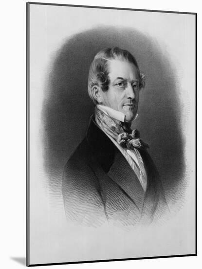 Christian Friedrich, Baron Stockmar, Engraved by Thomas Fairland (Litho)-Franz Xaver Winterhalter-Mounted Giclee Print