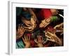 Christian Girls Paint their Hands with Henna Paste in Preperation for Easter Holiday in Pakistan-null-Framed Premium Photographic Print