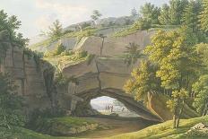 View of the Famous Kuhstall Cave in Saxon Switzerland-Christian Gottlob Hammer-Giclee Print