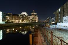 Germany, Berlin, Potsdamer Platz, Subway Station and City Train Station, Night-Christian Hikade-Photographic Print