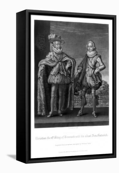 Christian Iv, King of Denmark, with His Eldest Son Frederick-Robert Dunkarton-Framed Stretched Canvas