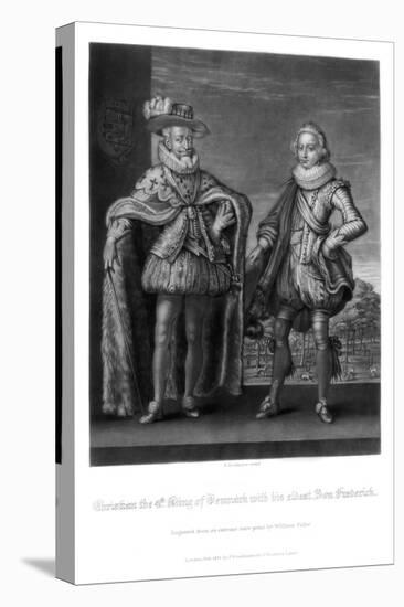Christian Iv, King of Denmark, with His Eldest Son Frederick-Robert Dunkarton-Stretched Canvas
