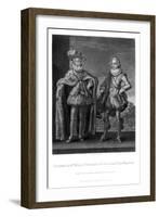 Christian Iv, King of Denmark, with His Eldest Son Frederick-Robert Dunkarton-Framed Giclee Print