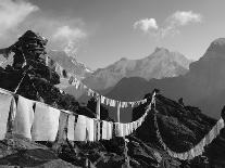 Prayer Flags, View From Gokyo Ri, 5483M, Gokyo, Sagarmatha National Park, Himalayas-Christian Kober-Photographic Print