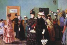 Albertine at the Police Doctor's Waiting Room, 1886-87-Christian Krohg-Giclee Print