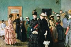 Albertine at the Police Doctor's Waiting Room, 1886-87-Christian Krohg-Giclee Print
