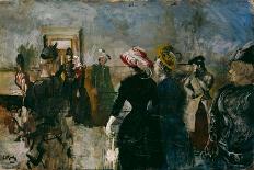 Albertine at the Police Doctor's Waiting Room, 1886-87-Christian Krohg-Giclee Print