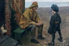 Leif Eriksson (10th Century) Sights Land in America, 1893-Christian Krohg-Giclee Print