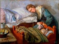 Sleeping Mother, 1883-Christian Krohg-Giclee Print