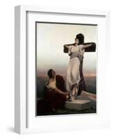 Christian Martyr on the Cross, (Saint Juli), 1865-Gabriel Cornelius Ritter von Max-Framed Giclee Print