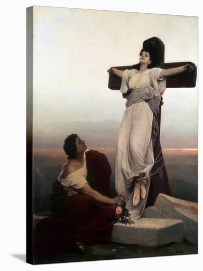 Christian Martyr on the Cross, (Saint Juli), 1865-Gabriel Cornelius Ritter von Max-Stretched Canvas