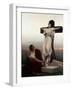 Christian Martyr on the Cross, (Saint Juli), 1865-Gabriel Cornelius Ritter von Max-Framed Giclee Print