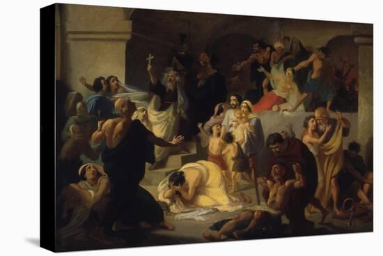 Christian Martyrs in the Colosseum, Early 1860S-Konstantin Dmitrievich Flavitski-Stretched Canvas