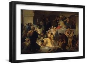 Christian Martyrs in the Colosseum, Early 1860S-Konstantin Dmitrievich Flavitski-Framed Giclee Print