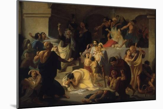Christian Martyrs in the Colosseum, Early 1860S-Konstantin Dmitrievich Flavitski-Mounted Giclee Print