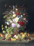 Still Life of Flowers and Fruit-Christian Mollback-Laminated Giclee Print