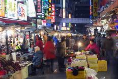Night View of City, Seoul, South Korea, Asia-Christian-Photographic Print
