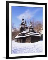 Christian Orthodox Wooden Church of St. Michael from the 18th Century, Prague, Czech Republic-Richard Nebesky-Framed Photographic Print