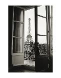 Eiffel Tower through French Doors-Christian Peacock-Stretched Canvas