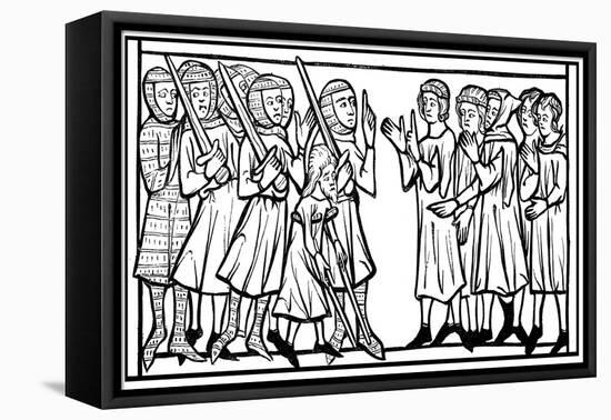 Christian Prisoners Taken During a Crusade, 13th Century-null-Framed Stretched Canvas