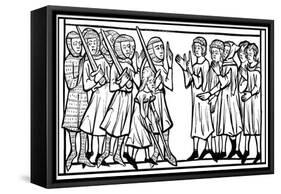Christian Prisoners Taken During a Crusade, 13th Century-null-Framed Stretched Canvas