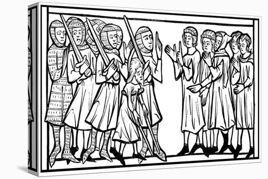 Christian Prisoners Taken During a Crusade, 13th Century-null-Stretched Canvas