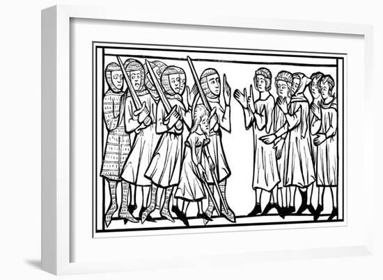 Christian Prisoners Taken During a Crusade, 13th Century-null-Framed Giclee Print