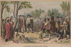 Landing of William Penn, 1852-Christian Schuessele-Mounted Giclee Print