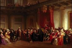 Benjamin Franklin Appearing before the Privy Council-Christian Schussele-Stretched Canvas