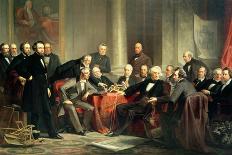 Benjamin Franklin Appearing before the Privy Council-Christian Schussele-Laminated Giclee Print