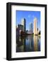 Christian Science Plaza in Midtown Boston with Urban City View and Water Reflection.-Songquan Deng-Framed Photographic Print