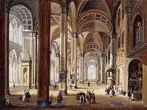 The Interior of a Renaissance Cathedral-Christian Stocklin-Framed Stretched Canvas