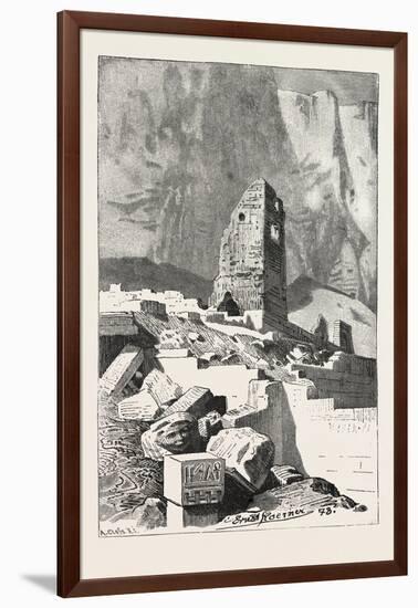 Christian Tower at the Deyr-El-Bahree, Egypt, 1879-null-Framed Giclee Print