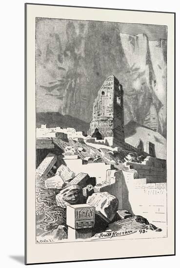 Christian Tower at the Deyr-El-Bahree, Egypt, 1879-null-Mounted Giclee Print