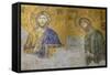 Christian Wall Mosaic. Hagia Sophia. Istanbul. Turkey-Tom Norring-Framed Stretched Canvas