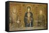 Christian Wall Mosaic. Hagia Sophia. Istanbul. Turkey-Tom Norring-Framed Stretched Canvas