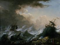 Sea Storm and Shipwreck-Christian Wilhelm Ernst Dietrich-Laminated Giclee Print