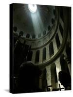 Christian Worshippers Attend Orthodox Good Friday Procession at Church of Holy Sepulchre-null-Stretched Canvas